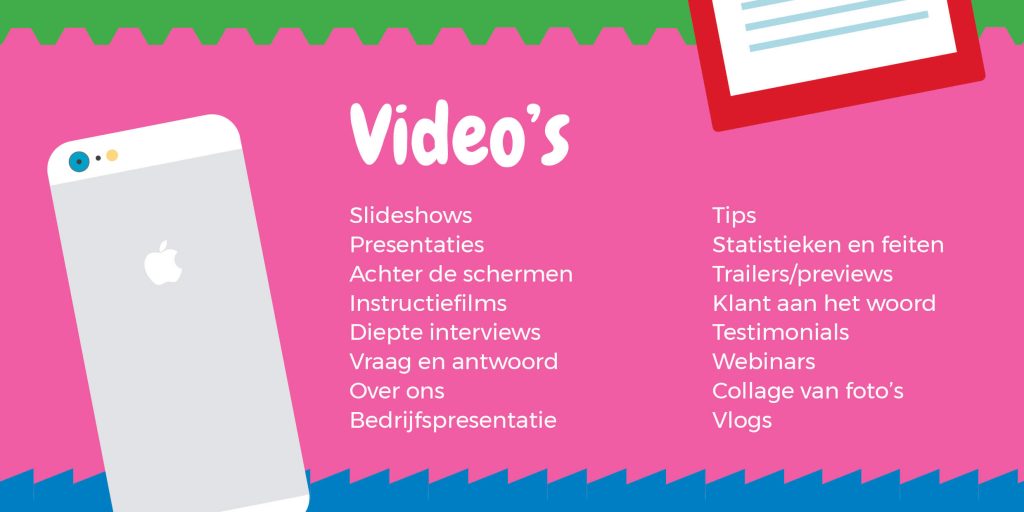Social media content ideeën - video's