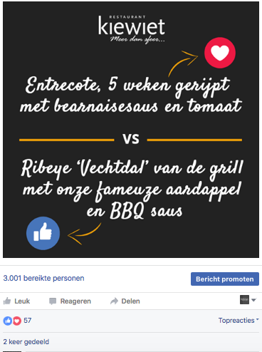 Gerecht vs Gerecht: 10 creatieve Facebook-berichten voor horecaondernemers